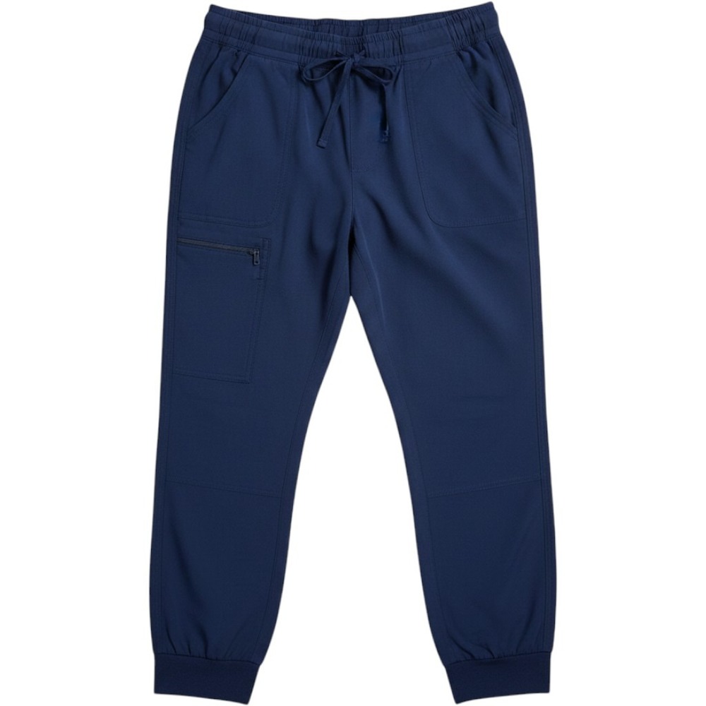 Healing Hands Navy Blue Scrub Joggers Womens Large Drawstring Pockets Medical